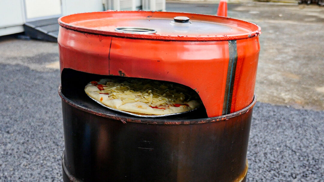 【DIY】50Lのドラム缶でピザ窯を作ってピザを焼いたら、とても美味しかった！